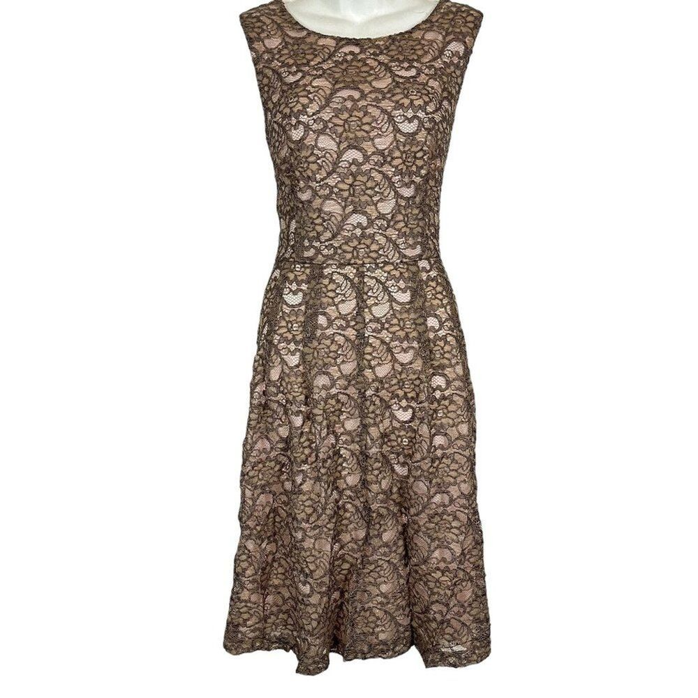 Connected Apparel Womens Whimsigoth Fairy Lace Sleeveless Pleated Dress 12